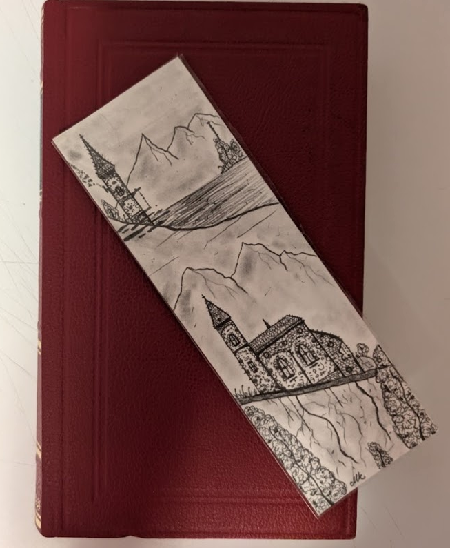 Bookmark on book